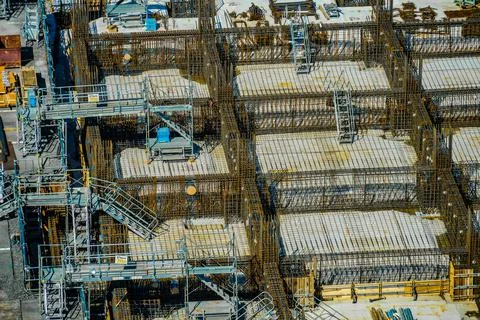 Basic construction of construction sites 스톡 사진
