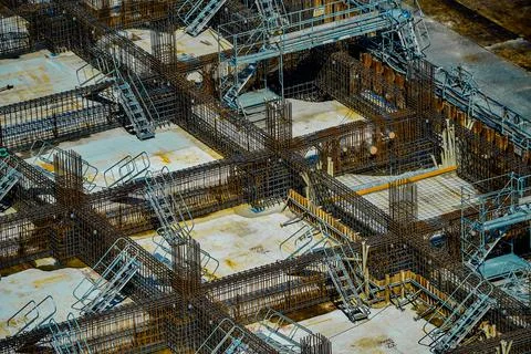 Basic construction of construction sites 스톡 사진