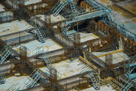 Basic construction of construction sites 스톡 사진