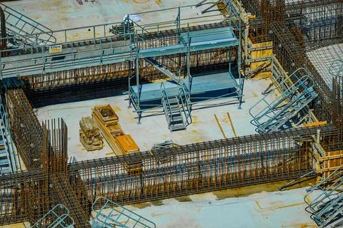 Basic construction of construction sites 스톡 사진