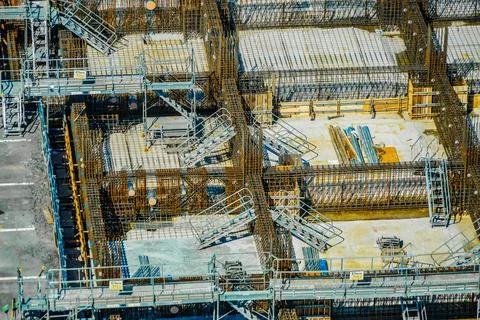 Basic construction of construction sites 스톡 사진