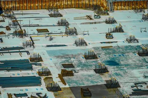 Basic construction of construction sites 스톡 사진