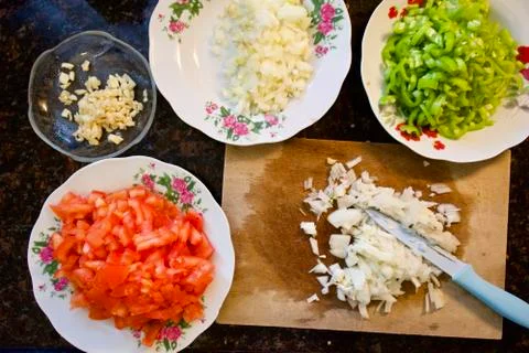 Basic cooking ingredients Stock Photos