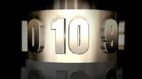 Basic Countdown Stock Footage 30855532