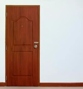 Basic door with wall 스톡 사진