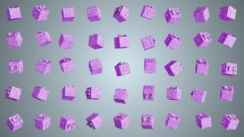 Basic Dynamic Pink Gift Looped 4K Video stock 348513783