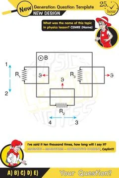 Basic electric circuit experiment Stock Illustration