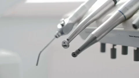 Basic equipment of the dentist Video stock 106976633