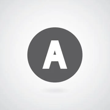 Basic font Stock Illustration