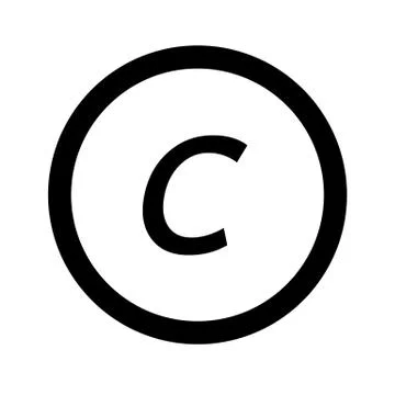 Basic font letter c icon Illustration design Stock Illustration