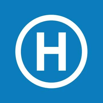 Basic font for letter H icon Illustration design Stock Illustration