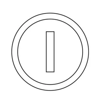 Basic font for letter I icon Illustration design Stock Illustration