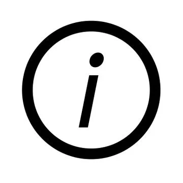 Basic font letter i icon Illustration design Ilustración de archivo