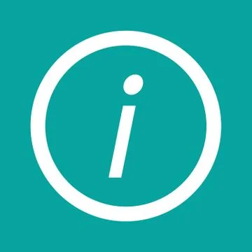 Basic font letter i icon Illustration design Ilustración de archivo