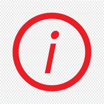 Basic font letter i icon Illustration design Stock Illustration