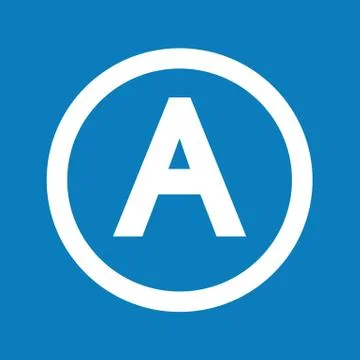 Basic font for letter A icon Illustration design Stock Illustration