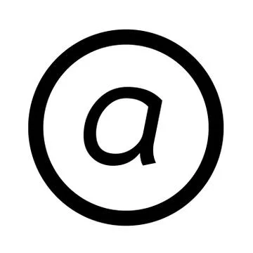 Basic font letter a icon Illustration design Stock Illustration