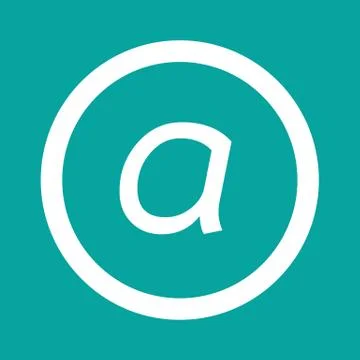 Basic font letter a icon Illustration design Stock Illustration