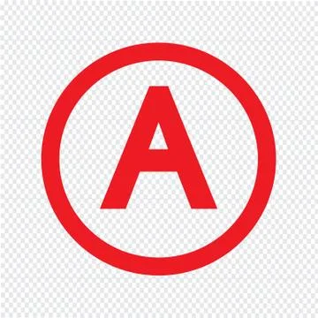 Basic font for letter A icon Illustration design Ilustración de archivo