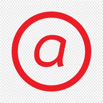 Basic font letter a icon Illustration design Stock Illustration