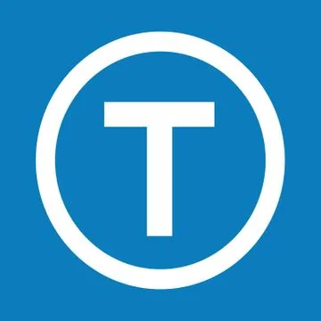 Basic font letter T icon Illustration design Stock Illustration