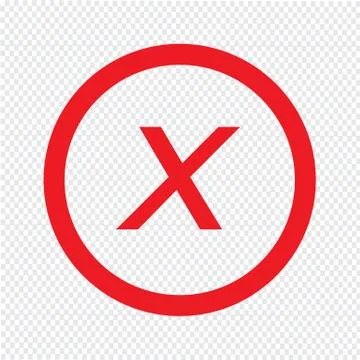 Basic font letter x icon Illustration design Ilustración de archivo
