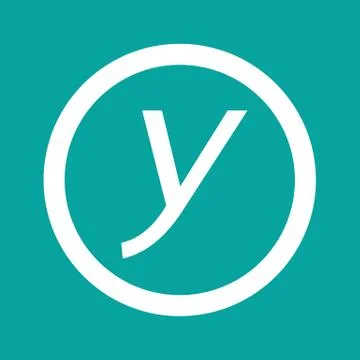 Basic font letter y icon Illustration design Ilustración de archivo