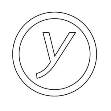 Basic font letter y icon Illustration design Ilustración de archivo