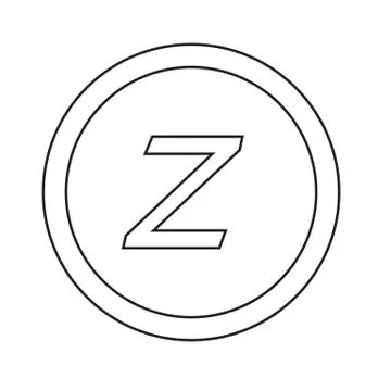Basic font letter z icon Illustration design Ilustración de archivo