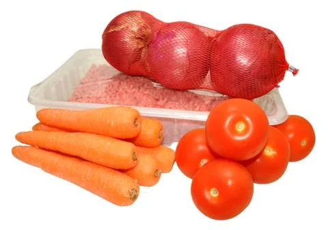 Basic Food Groceries Stock Photos