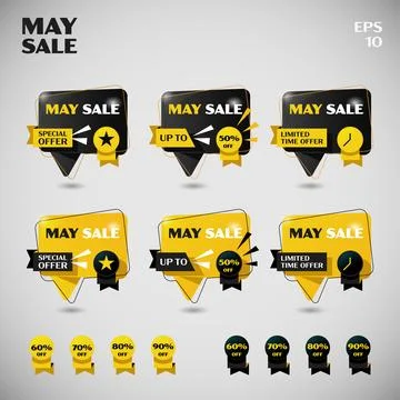 Basic Form of Chat May Sale Stock Illustration