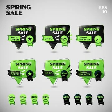Basic Form of Chat Spring Sale Stock Illustration