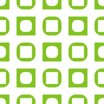 Basic Form Seamless  Vector Pattern With Rectangle on White background color Stock Illustration