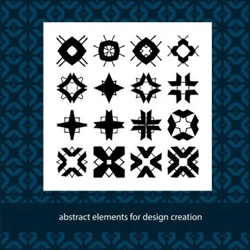 Basic form templates for background and scrapbook creation Abstract element Stock Illustration