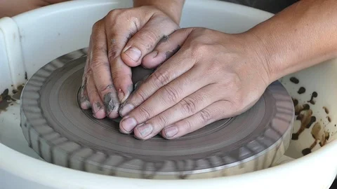 Basic forming the clay pot 스톡 동영상 102991502