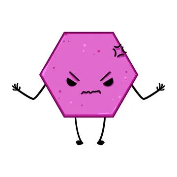 Basic geometric shape character cartoon vector illustration 库存插图