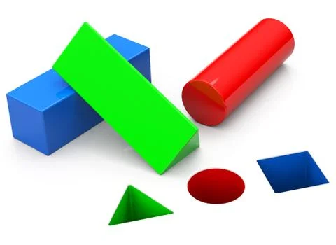 Basic geometric shapes Illustrazione stock