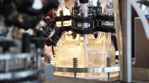 Basic Glass Reactor system for Pilot Plants Stock Footage 60794279