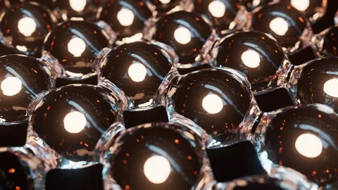 Basic Glowing Cells Division 4K Stock Footage 348514803