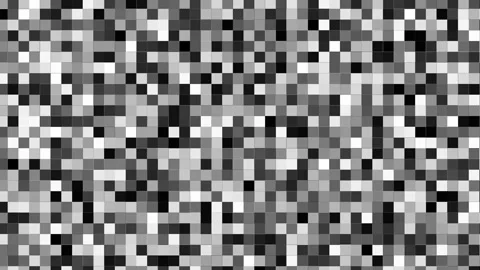 Basic grey white and black animated square tile random neutral colors background Video stock 292799845