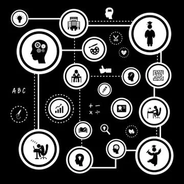 Basic icon for education Stock Illustration