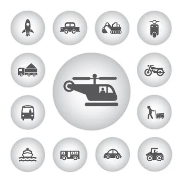 Basic icon for transport Stock Illustration