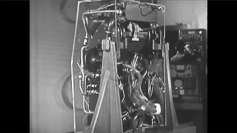 The basic ingredients of an early astronauts portable life-support system Stock Footage 88706254