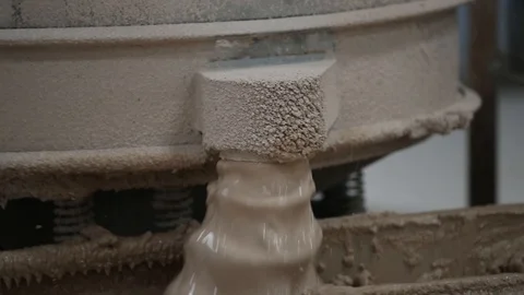 The basic ingredients that go into a finished tile are clays, sands and Stock Footage 95787990