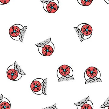 Basic inorganics chemical industry vector seamless pattern Stock Illustration
