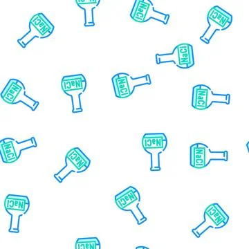 Basic inorganics vector seamless pattern Stock Illustration