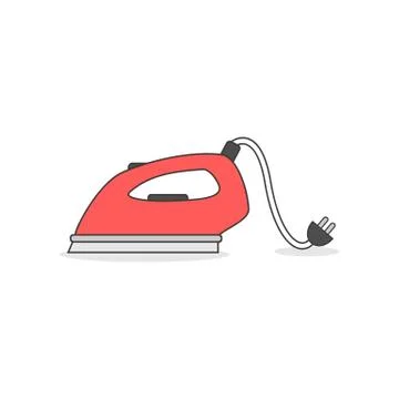 Basic Iron Appliance Illustration Stock Illustration