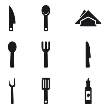Basic Kitchen Utensils 01 Stock Illustration