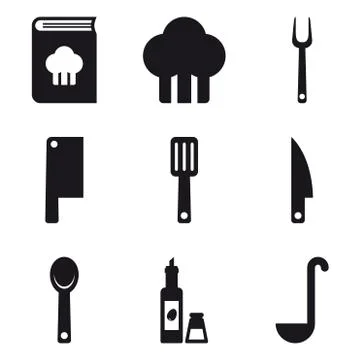 Basic Kitchen Utensils 02 스톡 일러스트
