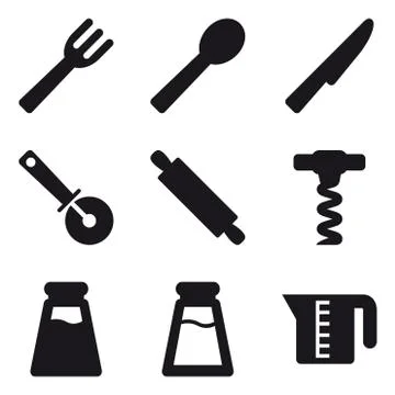Basic Kitchen Utensils 04 Stock Illustration
